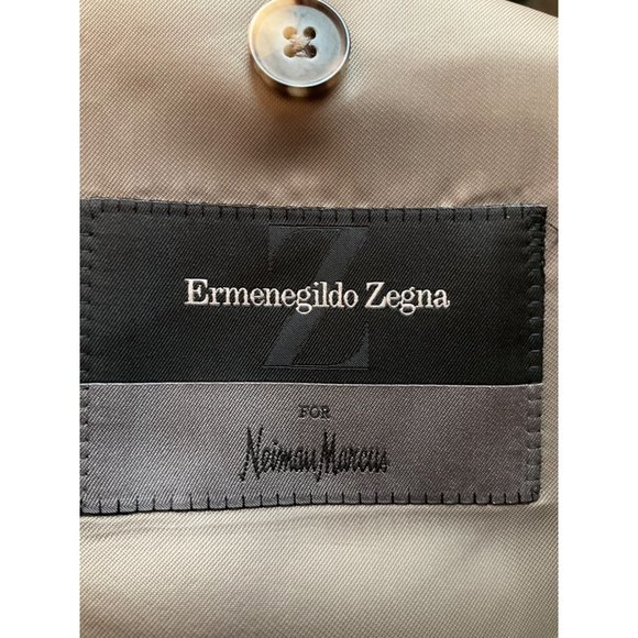 Ermenegildo Zegna Sz.50 C Blazer Sport Coat High Performance Wool and Silk Plaid - Picture 11 of 14